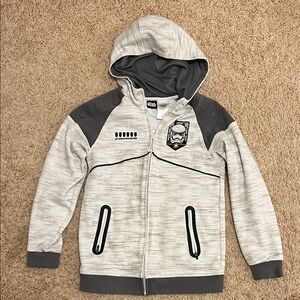 Star Wars Kids Light Gray and Dark Gray Hoodie